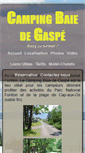 Mobile Screenshot of campingbaiedegaspe.com